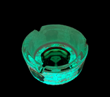 Chongz Glow in Dark Round Glass Ashtray gitd #2