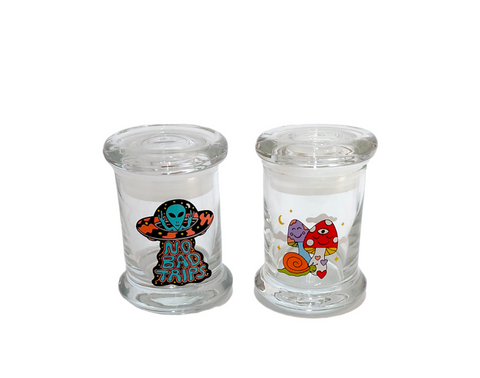 Classic Pop-Top 6 Grams Glass Jars by 420 Jars