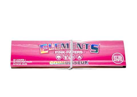 Elements Pink King Size Slim Connoisseur Papers