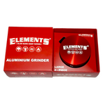 Elements Red Large 4-Part Metal Grinder.