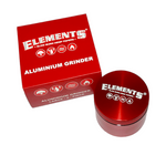 Elements Red Large 4-Part Metal Grinder