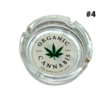 Glass Ashtray Cannabis Assorted Designs 11cm #4