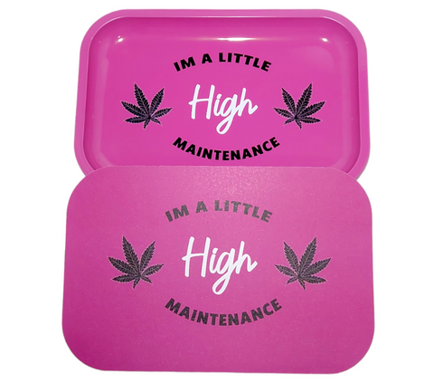 High Maintenance Medium Rolling Tray With Cover
