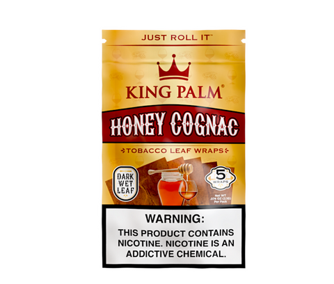 King Palm Honey Cognac Wraps (5 Per Pack)