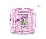 Baked Bunny Premium Square Glass Ashtray - #2