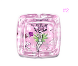 Baked Bunny Premium Square Glass Ashtray - #2