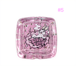 Baked Bunny Premium Square Glass Ashtray - #5