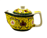 Small Herbal Teapot With 6 Teacups - Long Life Oriental Design