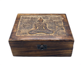 Large Wooden Box - Buddha (20x15x7.5cm)