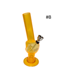 Acrylic "Plain" Small Waterpipe - #8 (6 Inch)