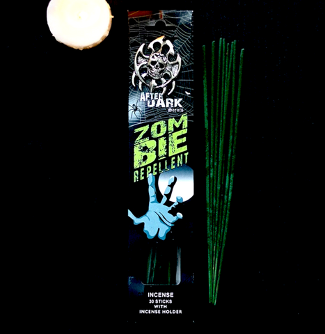 Zombie Repellent Incense Sticks With Holder