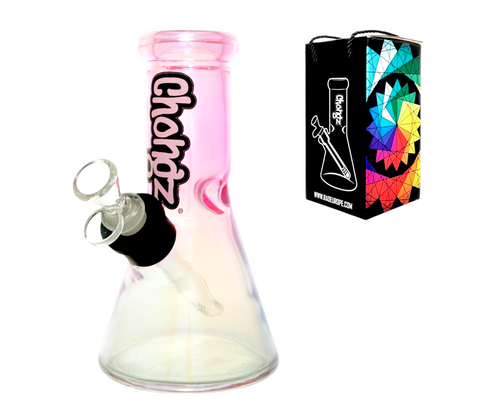 Chongz 20cm Irridescent Pink "Broken Biscuit" Waterpipe