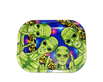Wise Skies Caution Alien Small Rolling Tray
