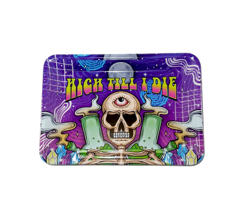Wise Skies High Till I Die  Small Rolling Tray
