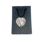 Heart Shaped Crystal Necklace rose quartz1