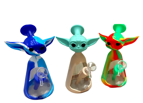 Baby Alien 18cm Glass and Silicone Waterpipe
