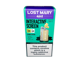 20mg Lost Mary 4in1 Pod Vape Kit 2400 Puffs Lemon Edition 