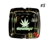 Stoner Days Premium Square Glass Ashtray - #5