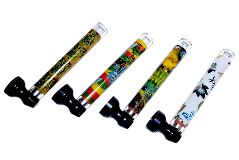 D&K Rick & Morty Design Glass Pipe - Assorted