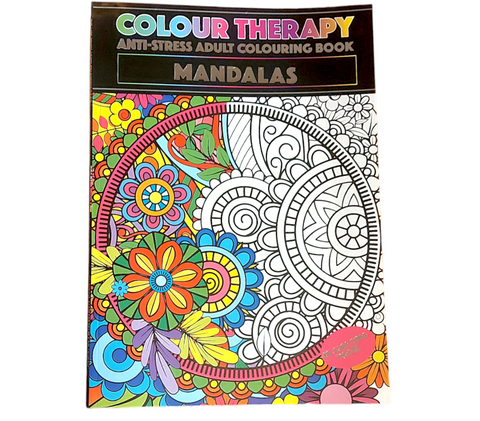 Colour Therapy A4 Colouring Book - Mandalas Design