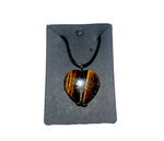 Heart Shaped Crystal Necklace tigers eye1