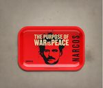 Narcos Metal Rolling Tray Red Small 14x18cm