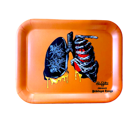 Privileged Lungs Biodegradable Rolling Tray by Pure Sativa