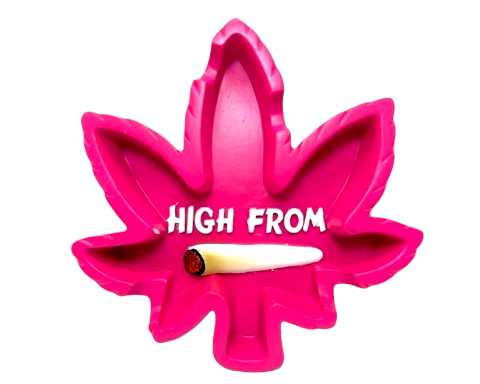 Wise Skies "High From" Leaf Ashtray - Pink