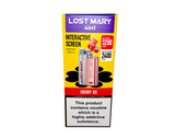 20mg Lost Mary 4in1 Pod Vape Kit 2400 Puffs Cherry Ice