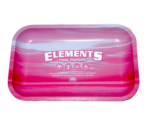Elements Small Metal Rolling Tray - Pink