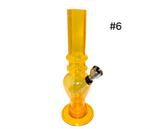 Acrylic "Plain" Small Waterpipe - #6 (6 Inch)