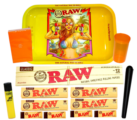RAW Brazil Rolling Tray Set