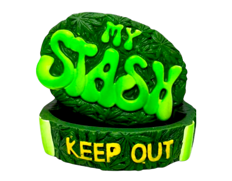 Wise Skies My Stash Ashtray-Green