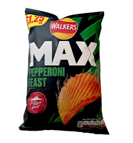 Walkers Max Pizza Hut Pepperoni Feast Grab Bag Crisps 50g