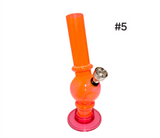 Acrylic "Plain" Small Waterpipe - #5 (6 Inch)