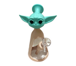 Baby Alien 18cm Glass and Silicone Waterpipe beige