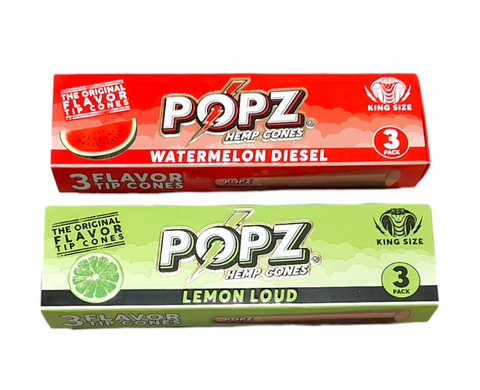 Popz Flavoured Hemp Cones 3 Pack