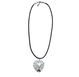 Heart Shaped Crystal Necklace clear quartz