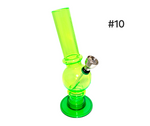 Acrylic "Plain" Small Waterpipe - #10 (6 Inch)