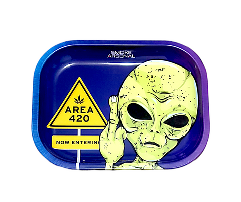 Smoke Arsenal Rolling Tray - SMALL (18cm x 14cm) - AREA 420