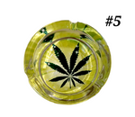 Sparkys Leaf Design Glass Ashtray - #5