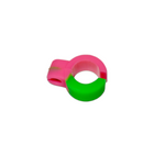Cigarette Holder Rubber - pink and green