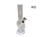 Acrylic "Plain" Small Waterpipe - #12 (6 Inch)