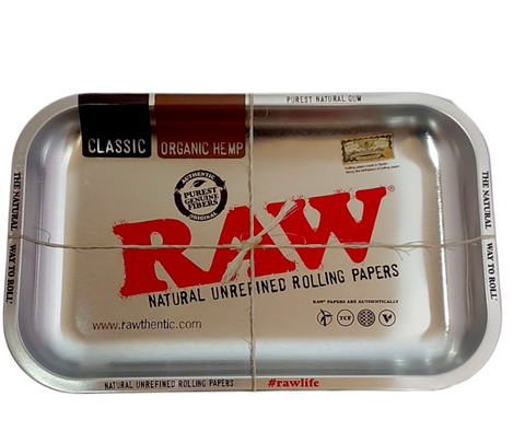 RAW Small Metal Tray "Silver" - 27.5 x 18cm