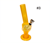 Acrylic "Plain" Small Waterpipe - #3 (6 Inch)