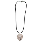 Heart Shaped Crystal Necklace rose quartz