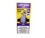 20mg Lost Mary 4in1 Pod Vape Kit 2400 Puffs Grape