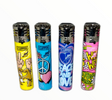 Clipper Jet Flame Lighter 'Hippie'

Pack of 4