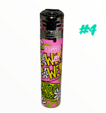 Clipper Jet Flame Lighter 'Hippie'
Pink and green