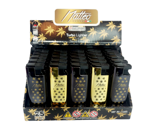 Matteo black and gold lighters UK delivery